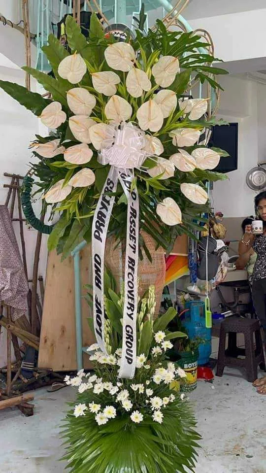 Standing Funeral Flower Arrangement