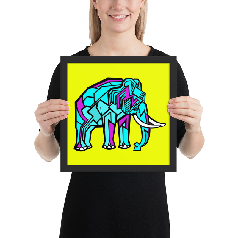 Elephant Emil Oscar Print