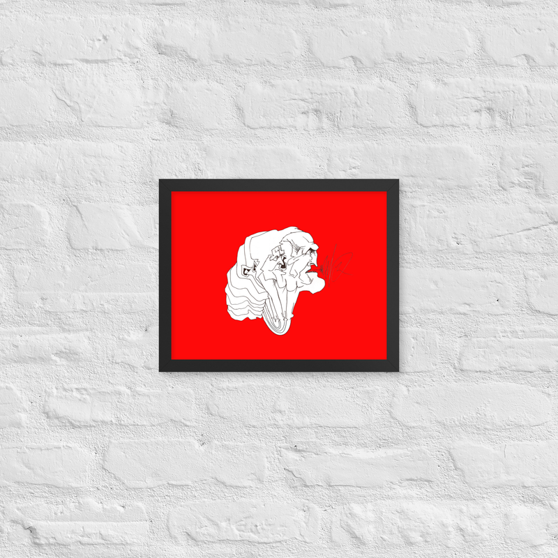 3 Hoveder Emil Oscar Print