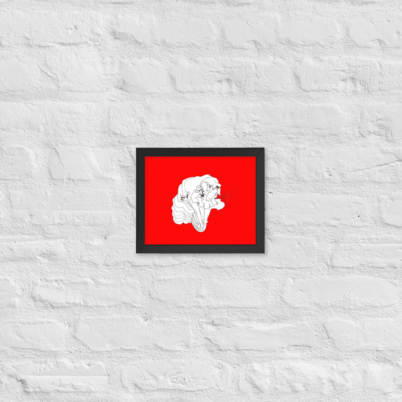 3 Hoveder Emil Oscar Print