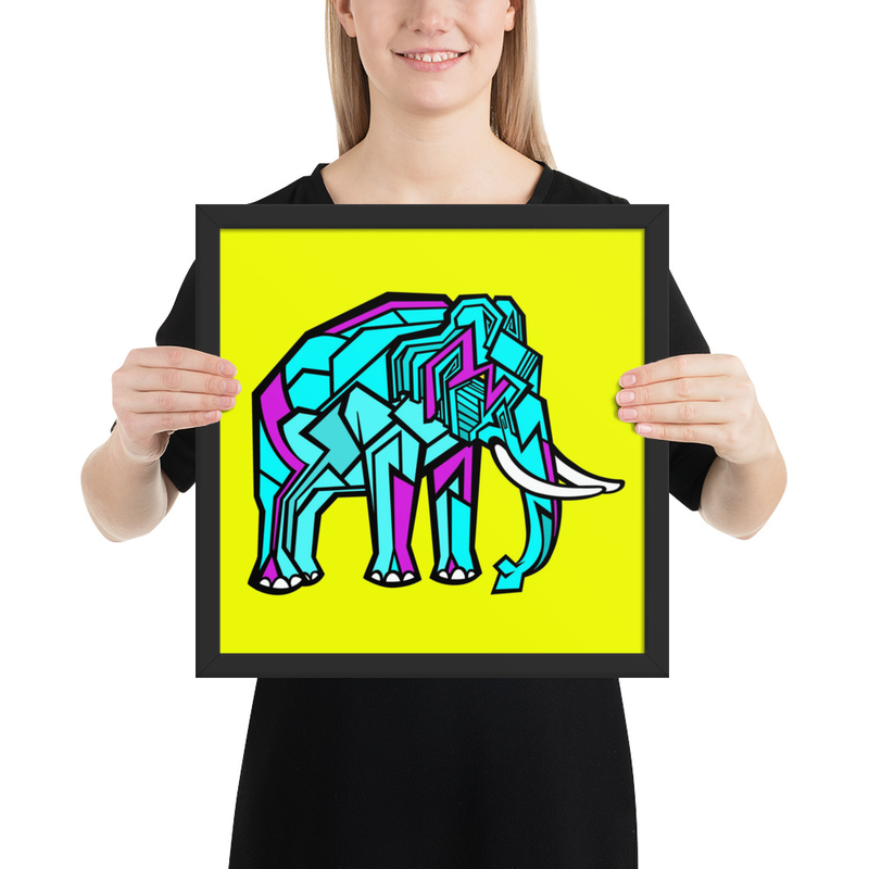 Elephant Emil Oscar Print