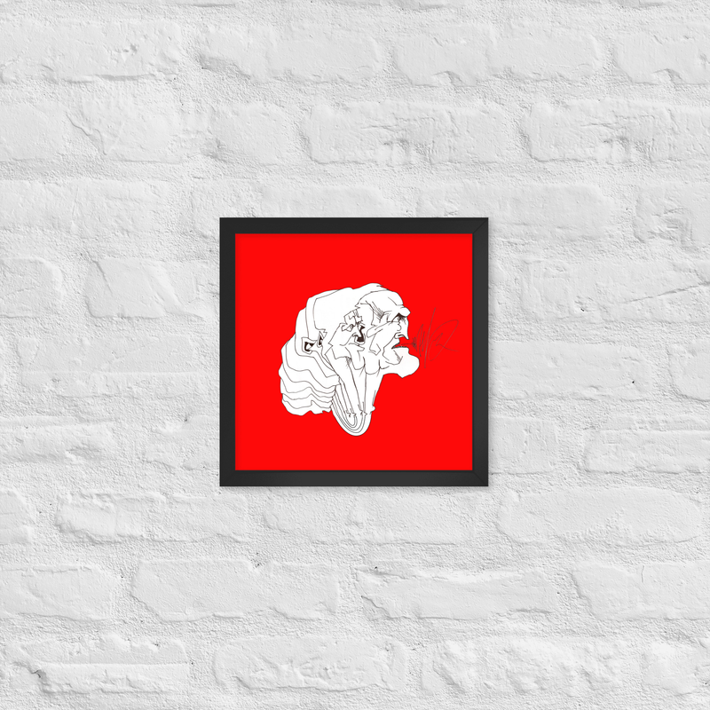 3 Hoveder Emil Oscar Print