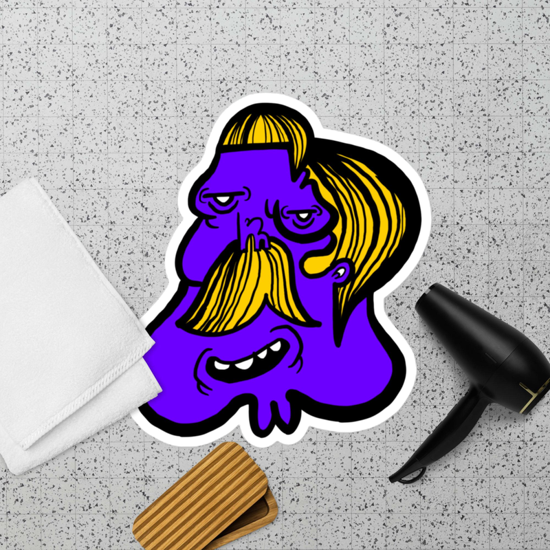 Emil Oscar Sticker Blå Mand