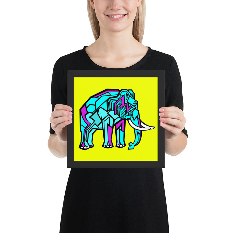 Elephant Emil Oscar Print