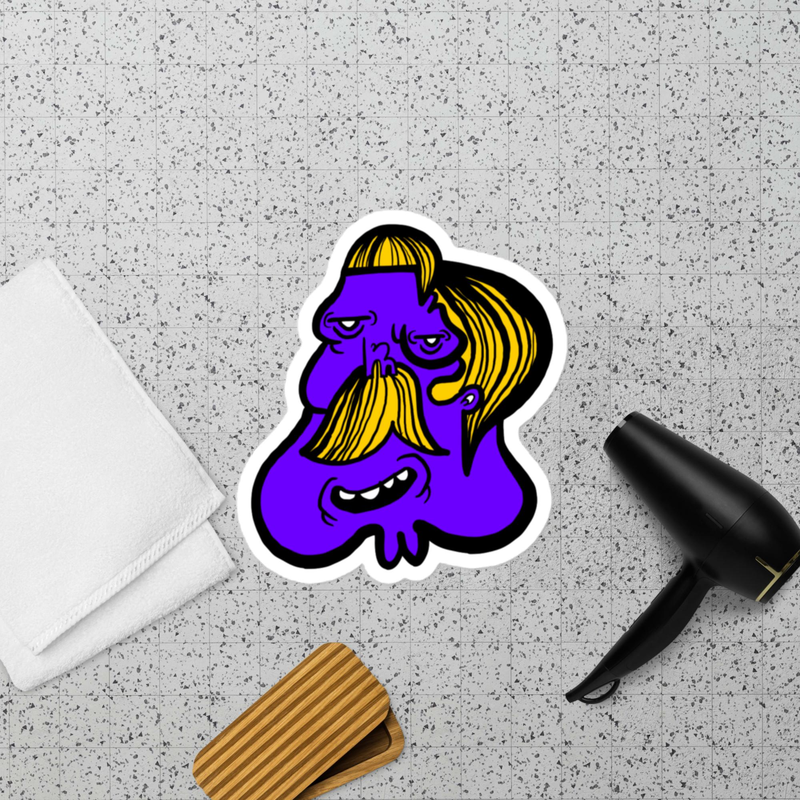 Emil Oscar Sticker Blå Mand