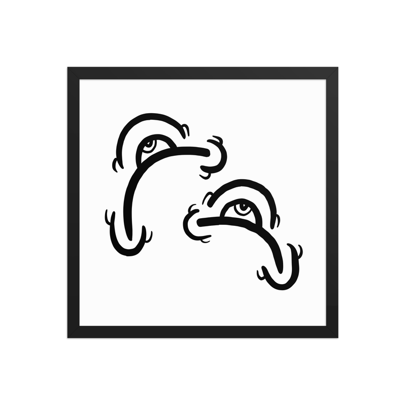 Emil Oscar Sort Hvidt Print