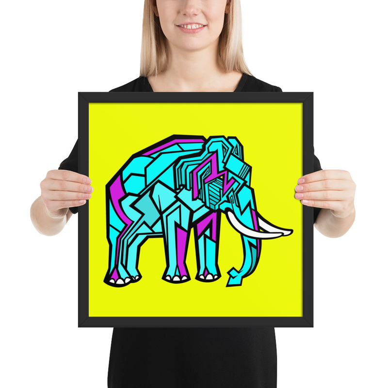 Elephant Emil Oscar Print