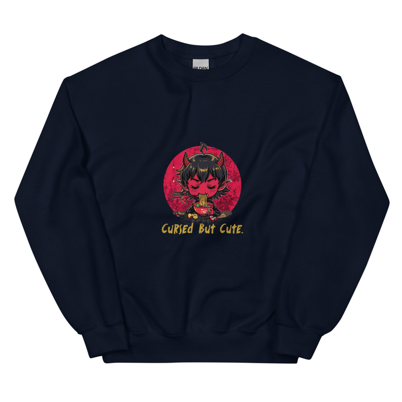 Cursed but Cute - Chibi Demon Ramen Sweatshirt