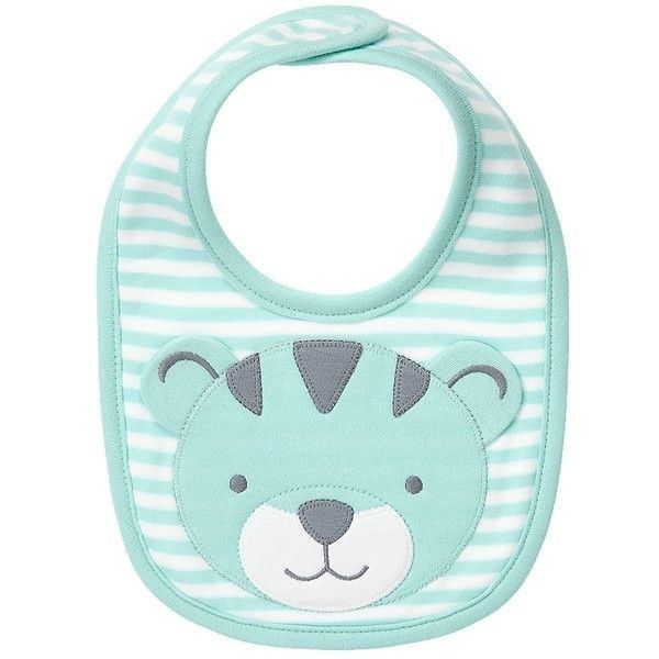 Baby Bib with Bear Design