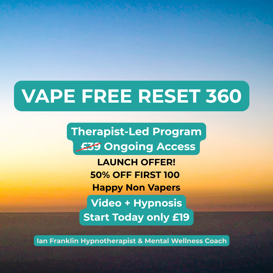  Vape Free Reset 360 – Therapist-Led Programme £39 Ongoing Access 