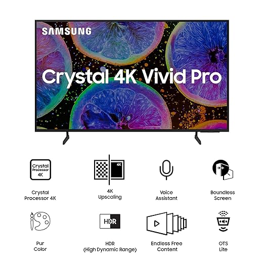 Samsung Crystal 4K Vivid Pro 2024 D Series