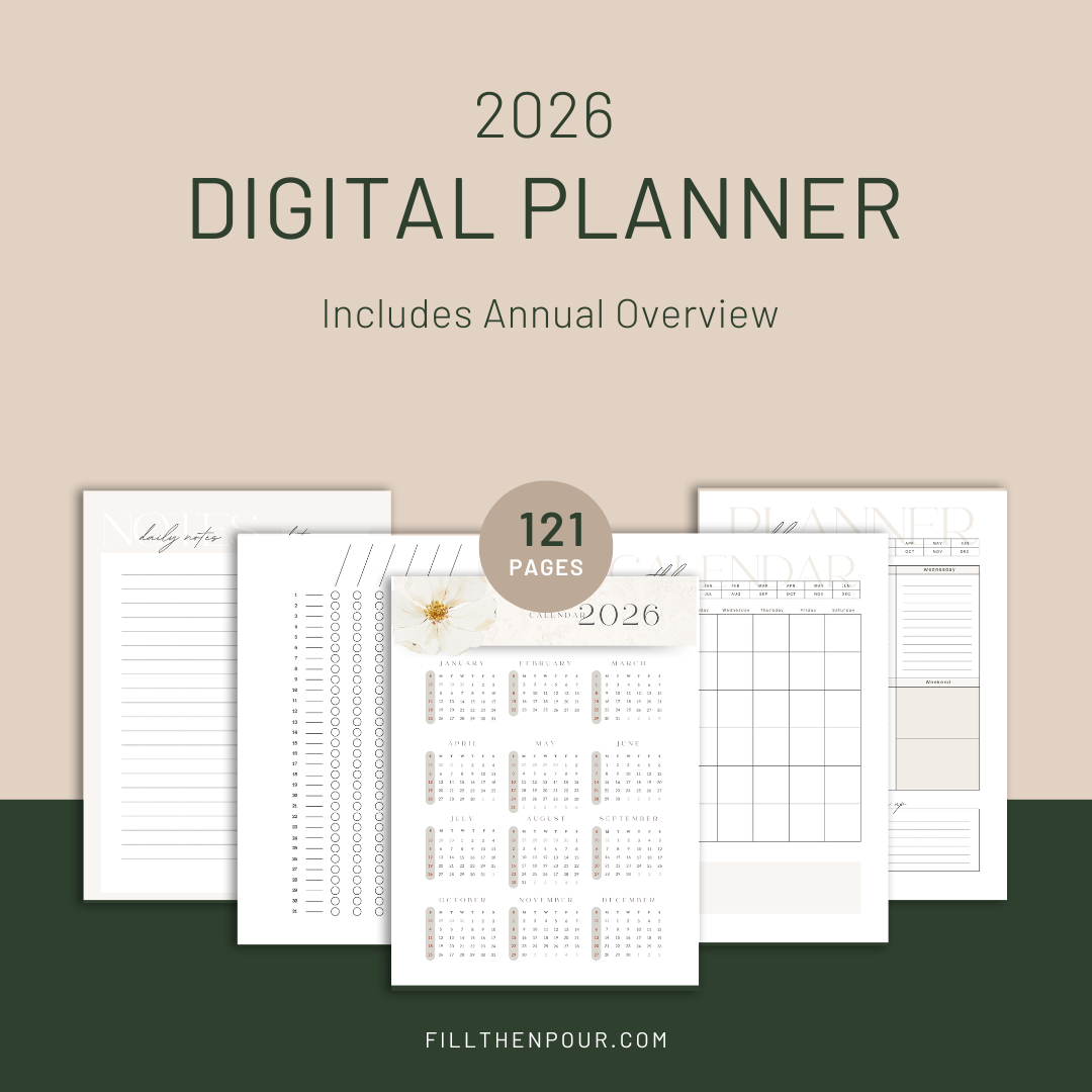 2026 Customizable Digital Planner