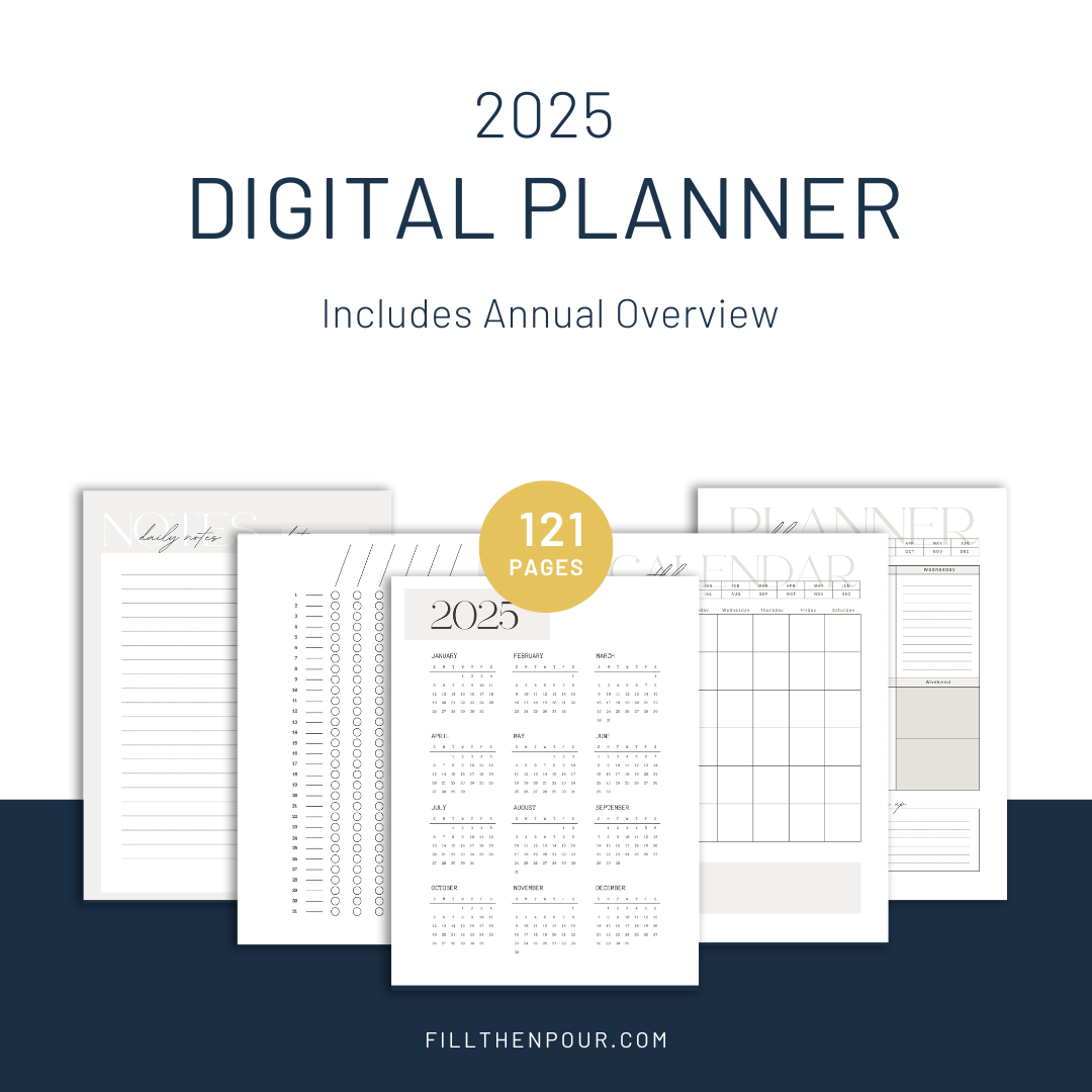 2025 Customizable Digital Planner