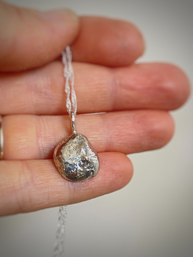 Molten Silver Necklace