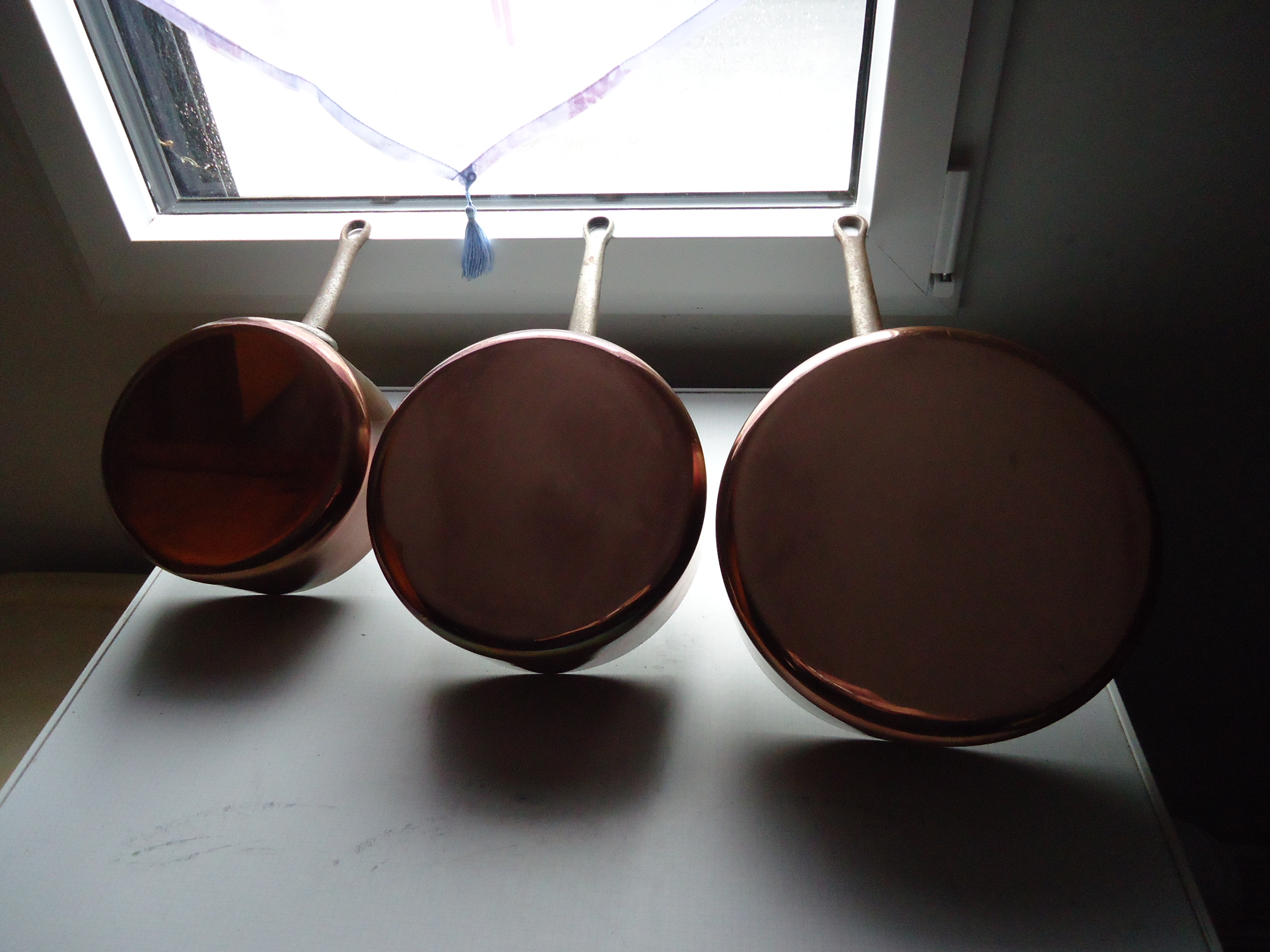 Casseroles en cuivre