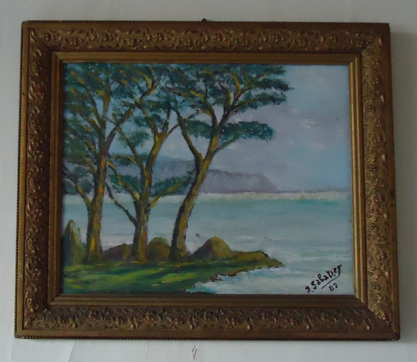Tableau paysage bord de mer