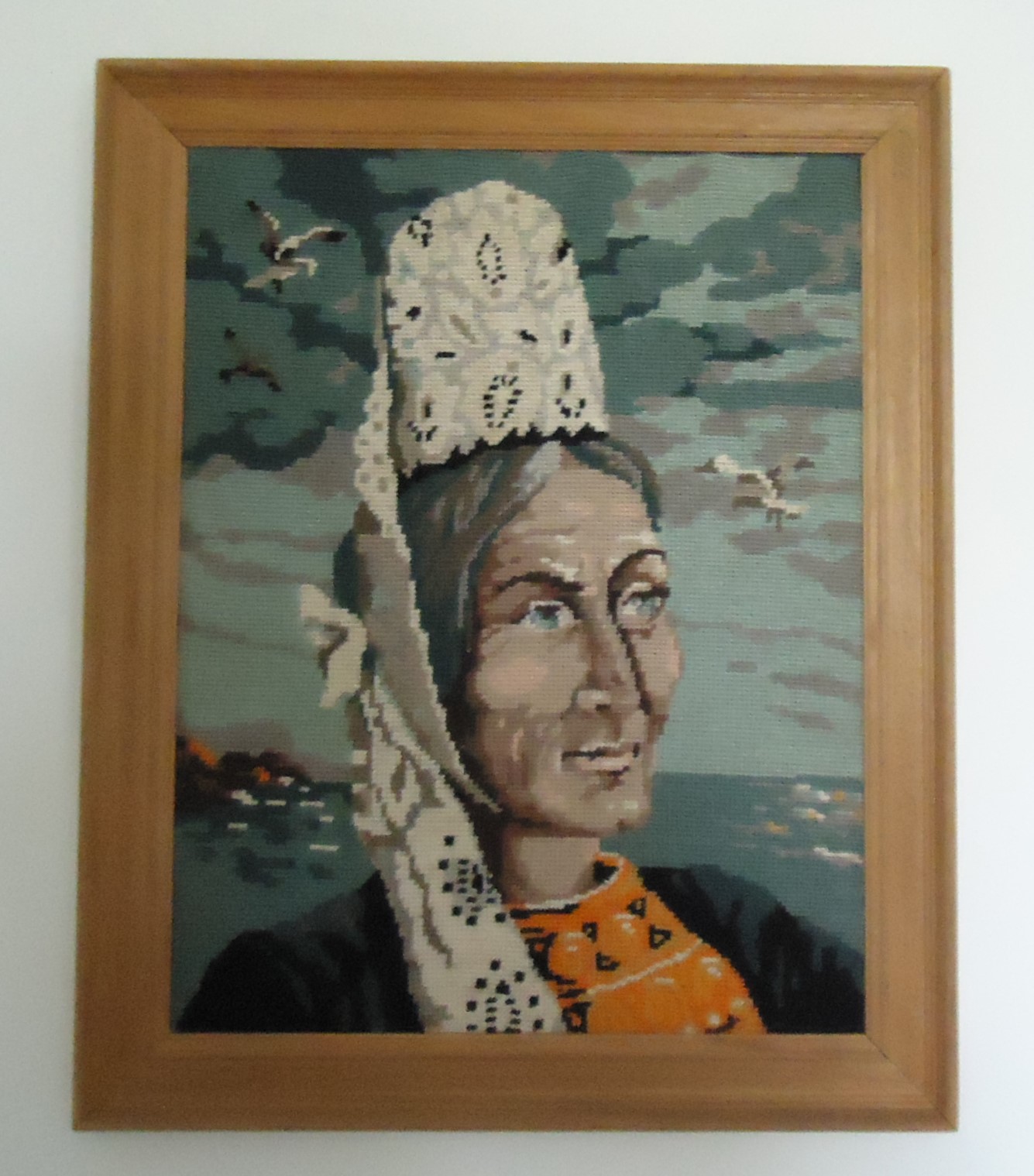Tableau brodé traditionnel