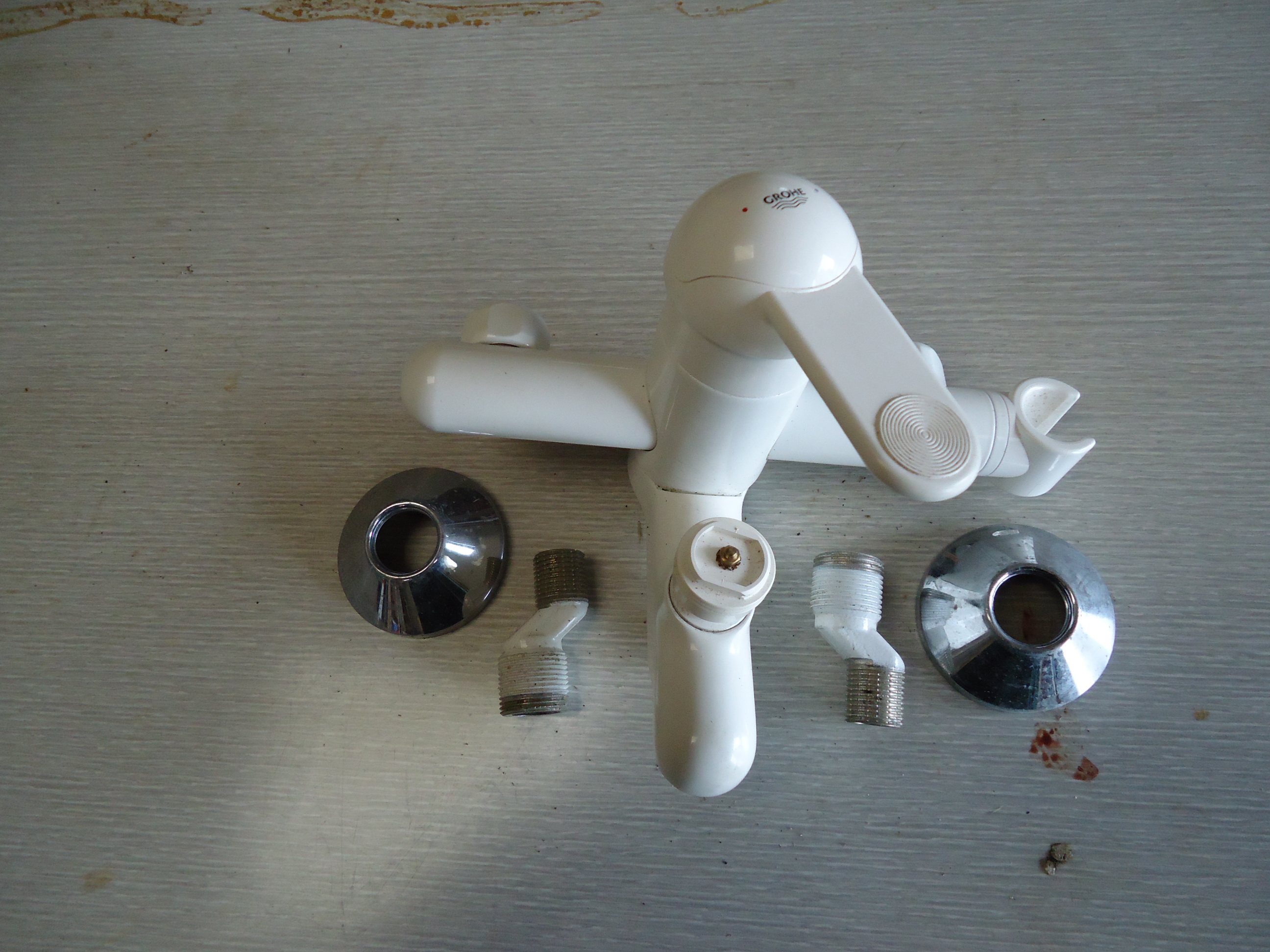 Mitigeur bain douche blanc
