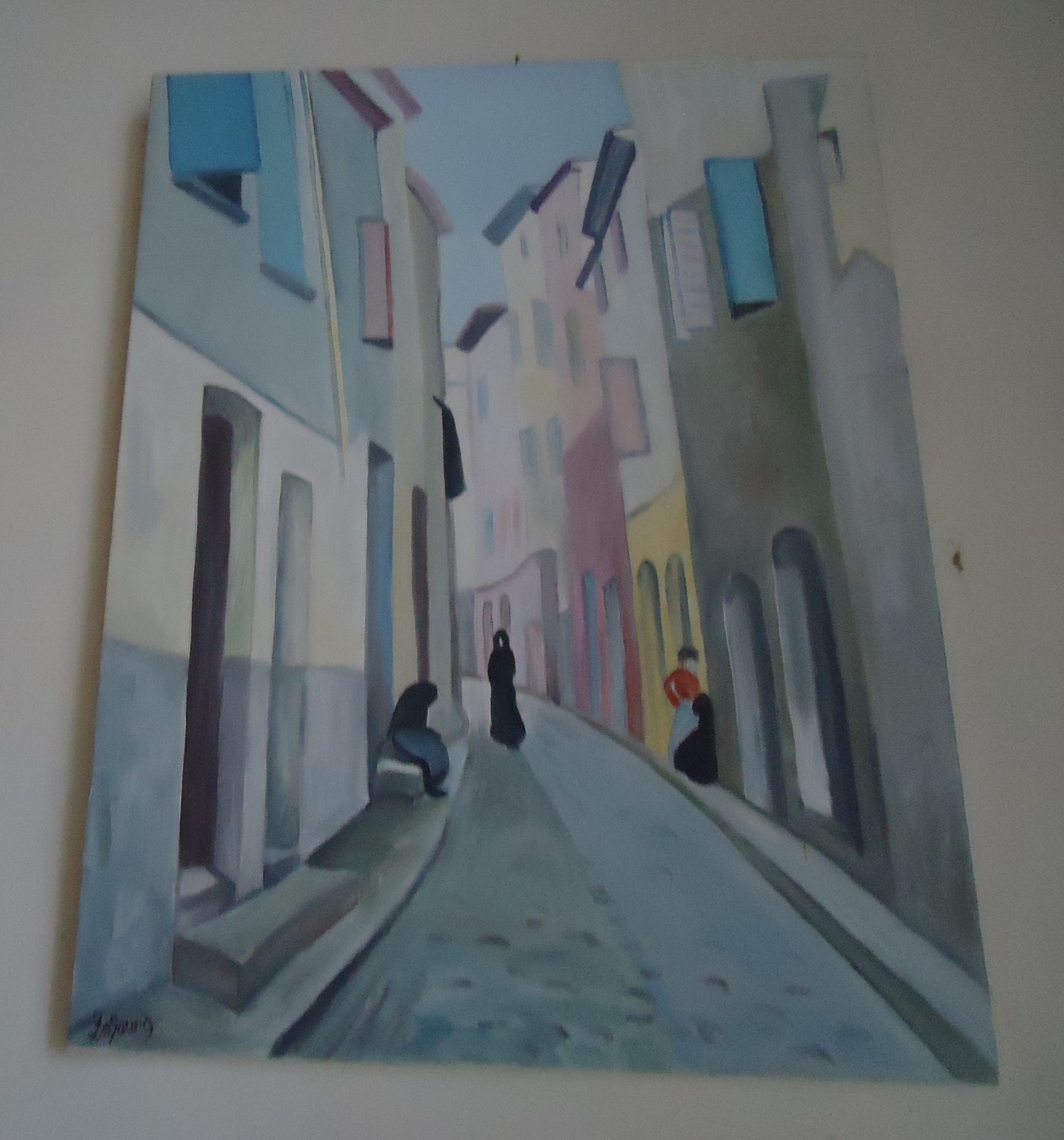 Tableau de rue méditerranéenne