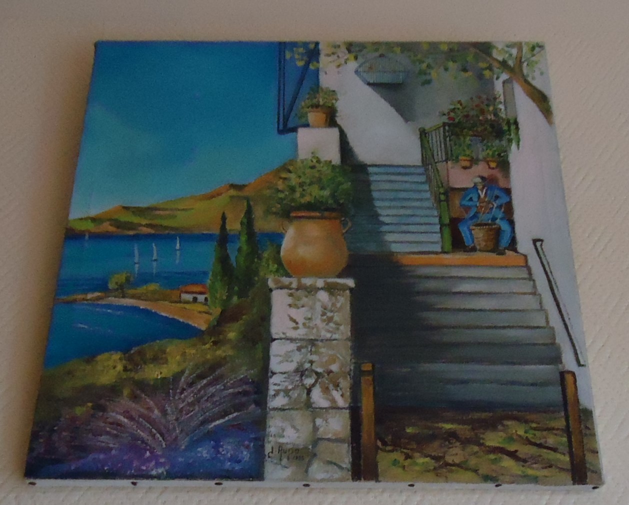 Tableau paysage méditerranéen