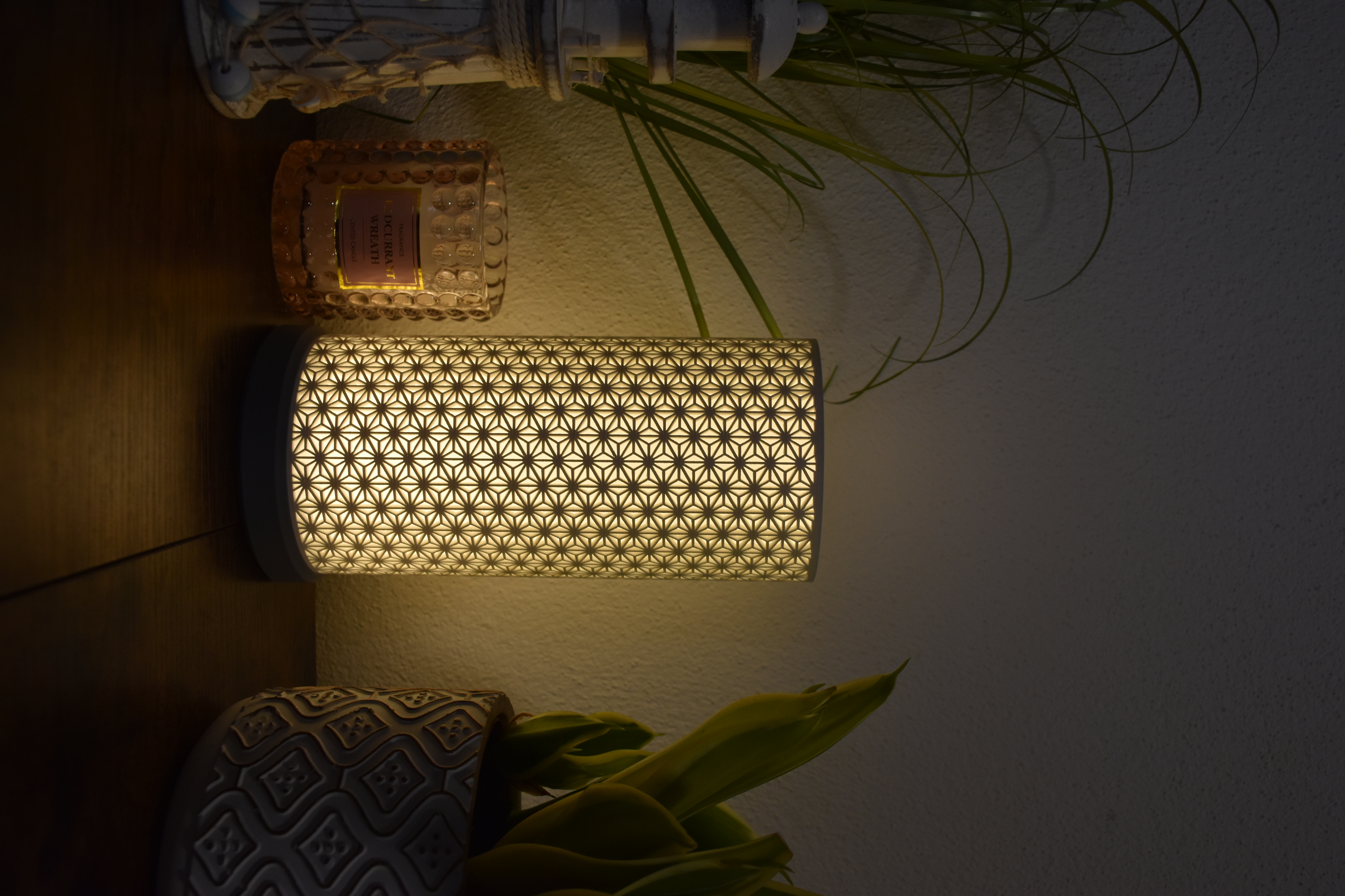 Japanese Kumiko Table Lamp