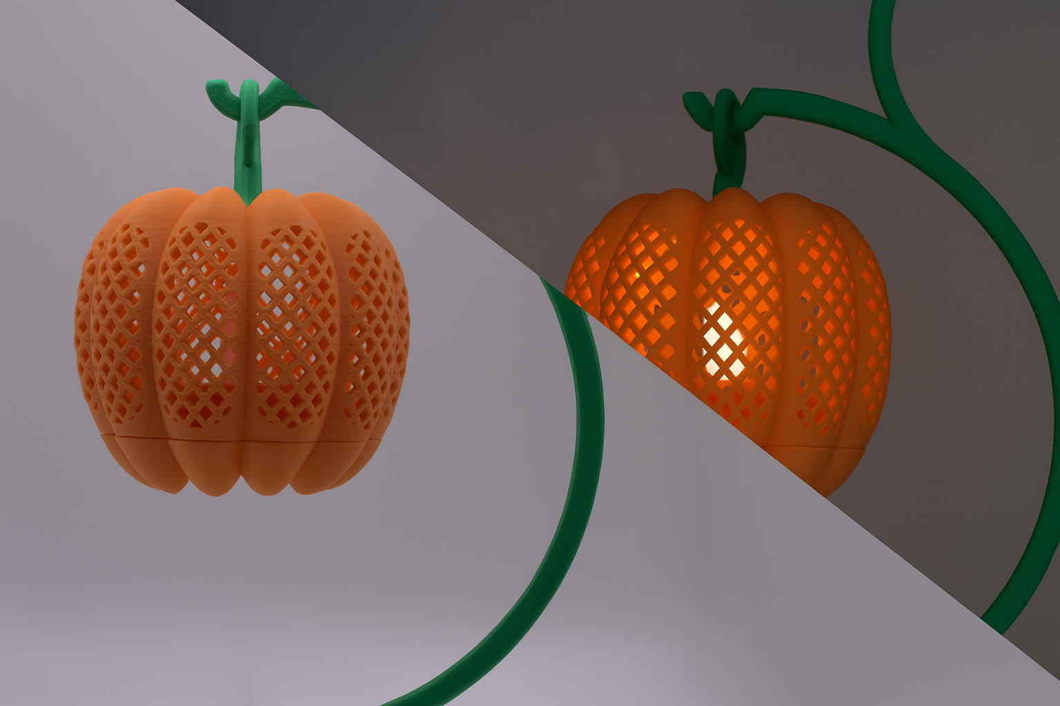 Pumpkin-Shaped Decorative Lamp