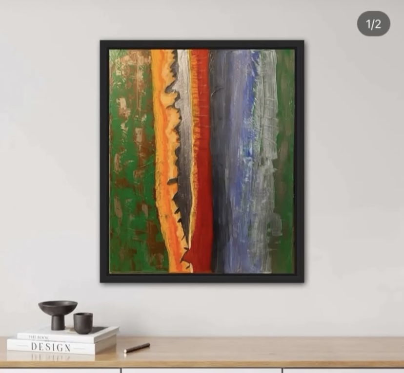 L'écorce d'arbre multicolore