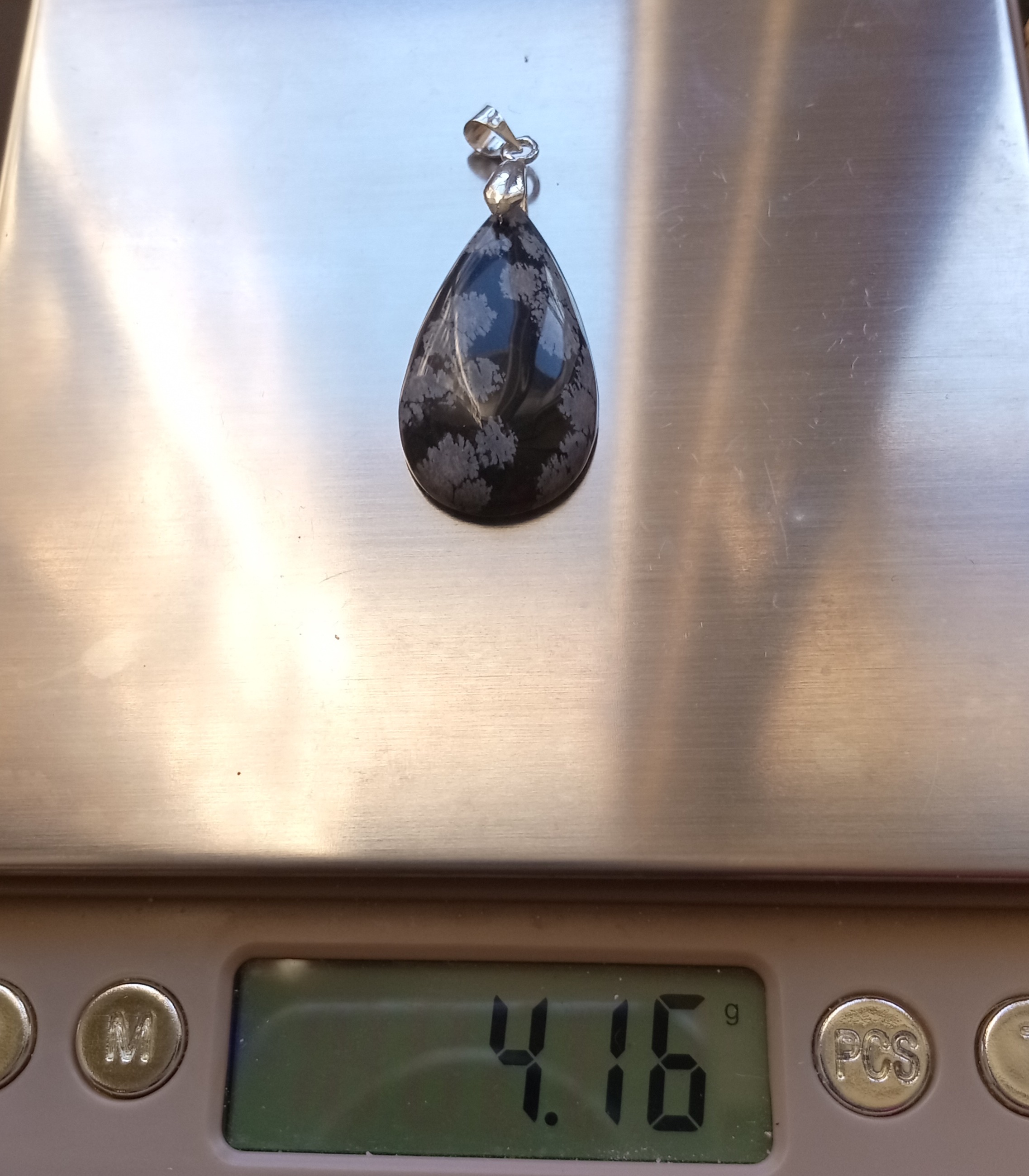 Obsidienne flocon de neige 