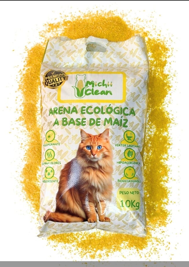 Arena Ecológica para Gatos Michiiclean