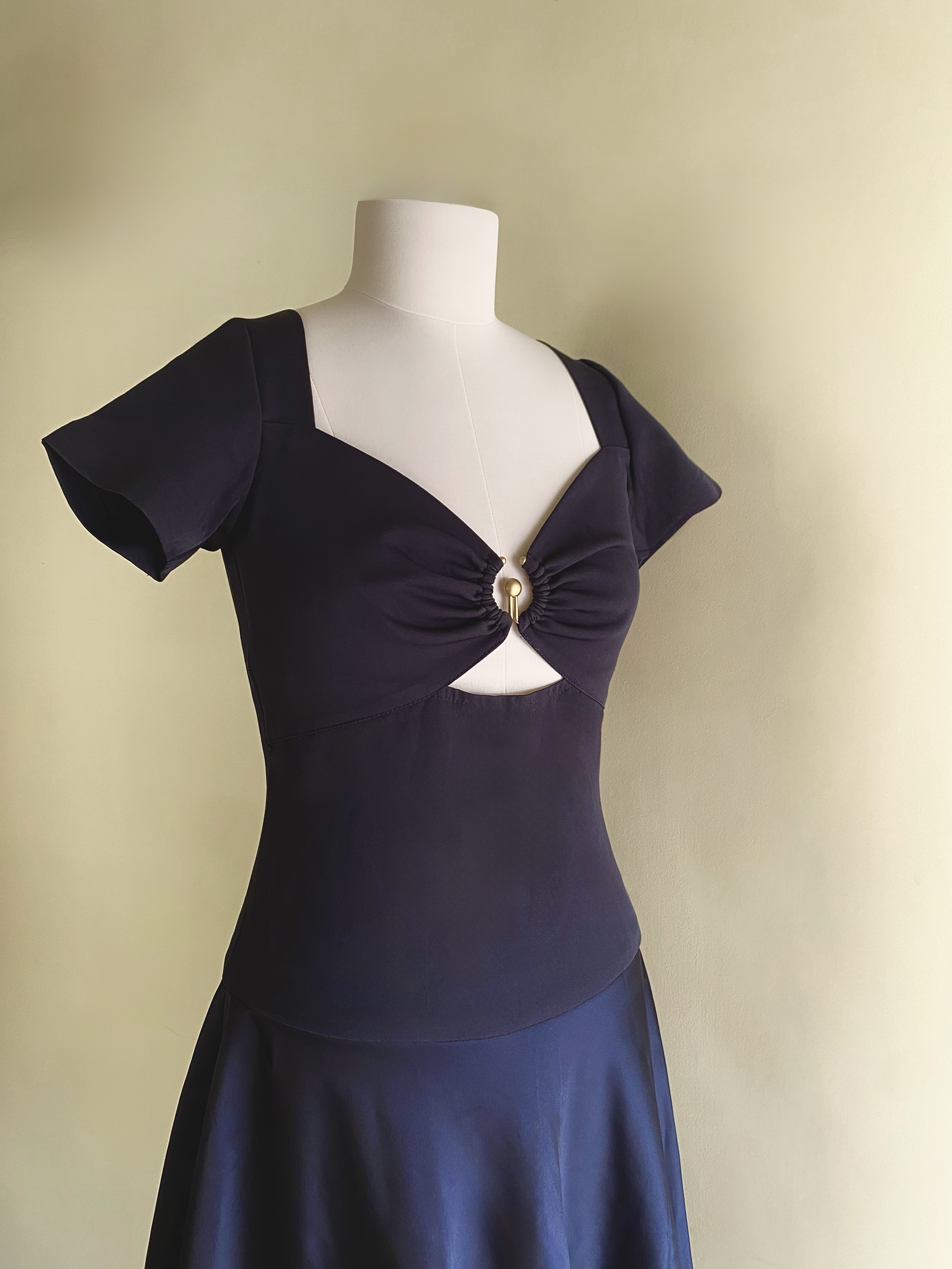 Azure navy blue dress