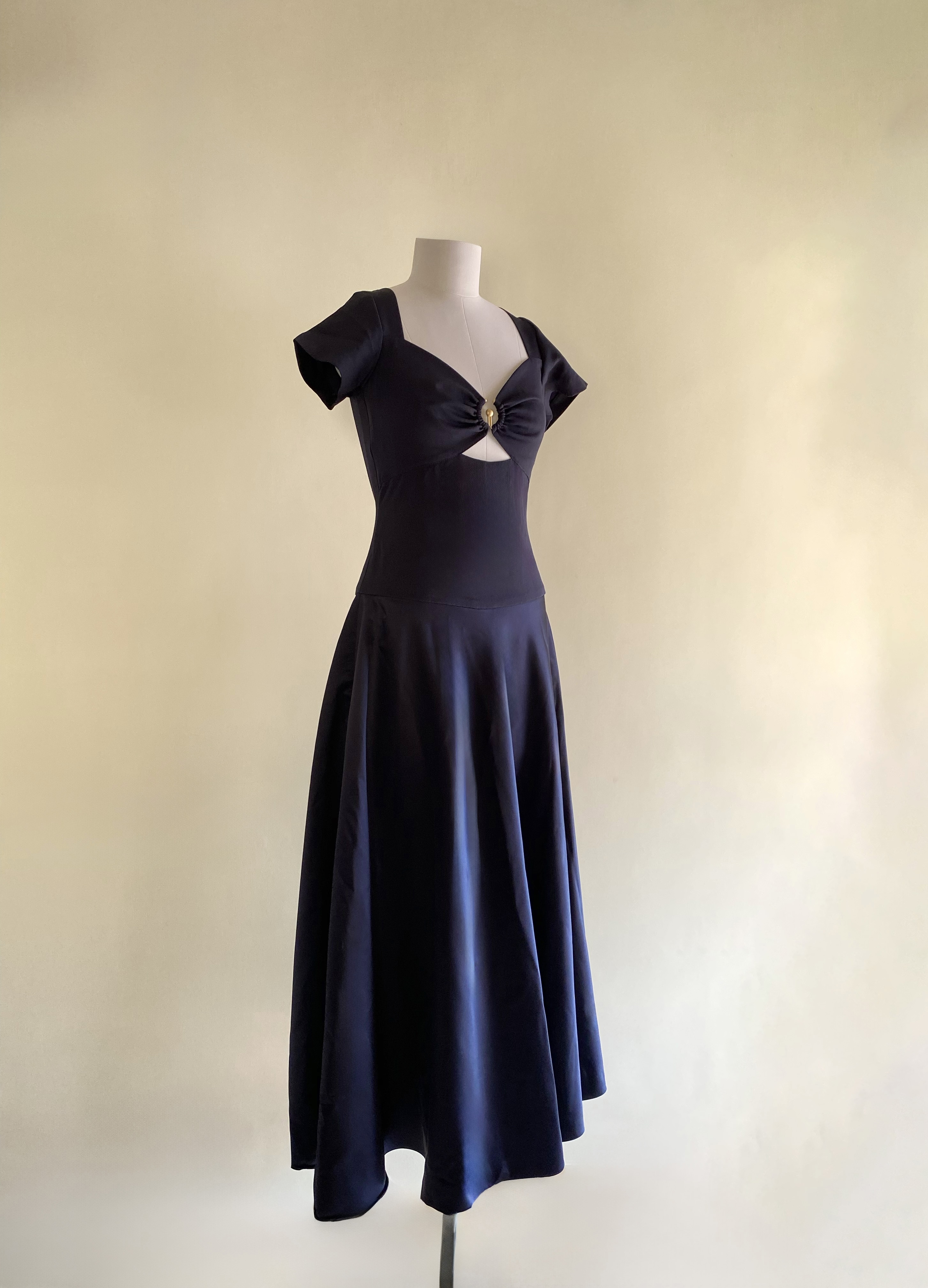 Azure navy blue dress