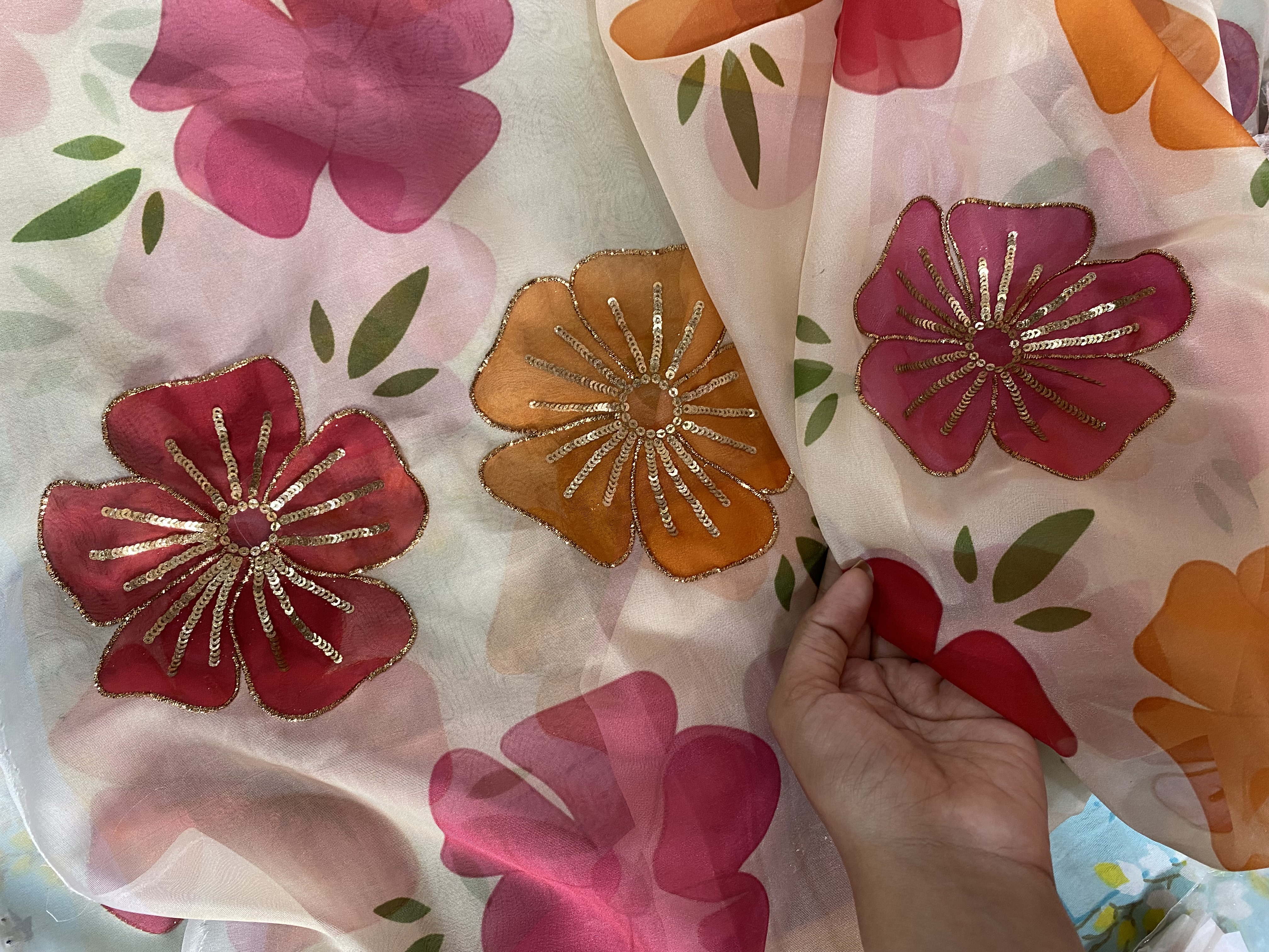 Floral embroidered corset