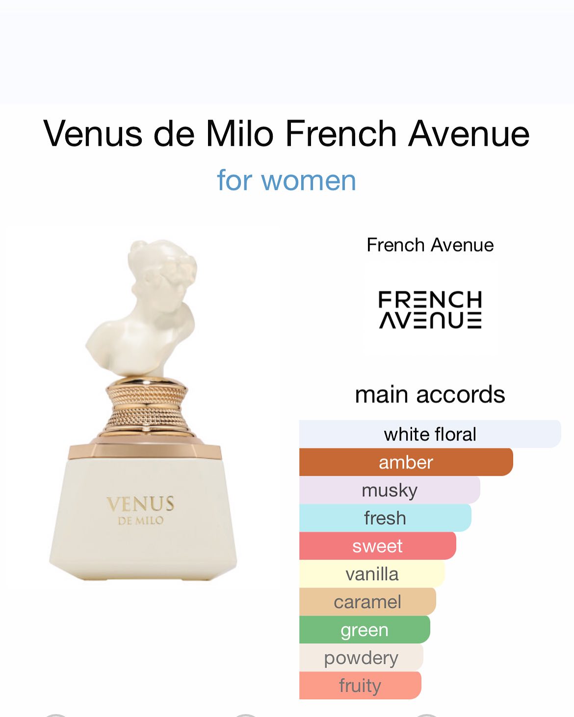 VENUS DE MILO 100 ml