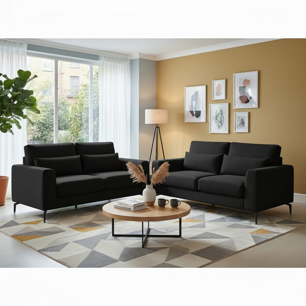 Leeroy ( 3+2 Seater Fabric Sofa )