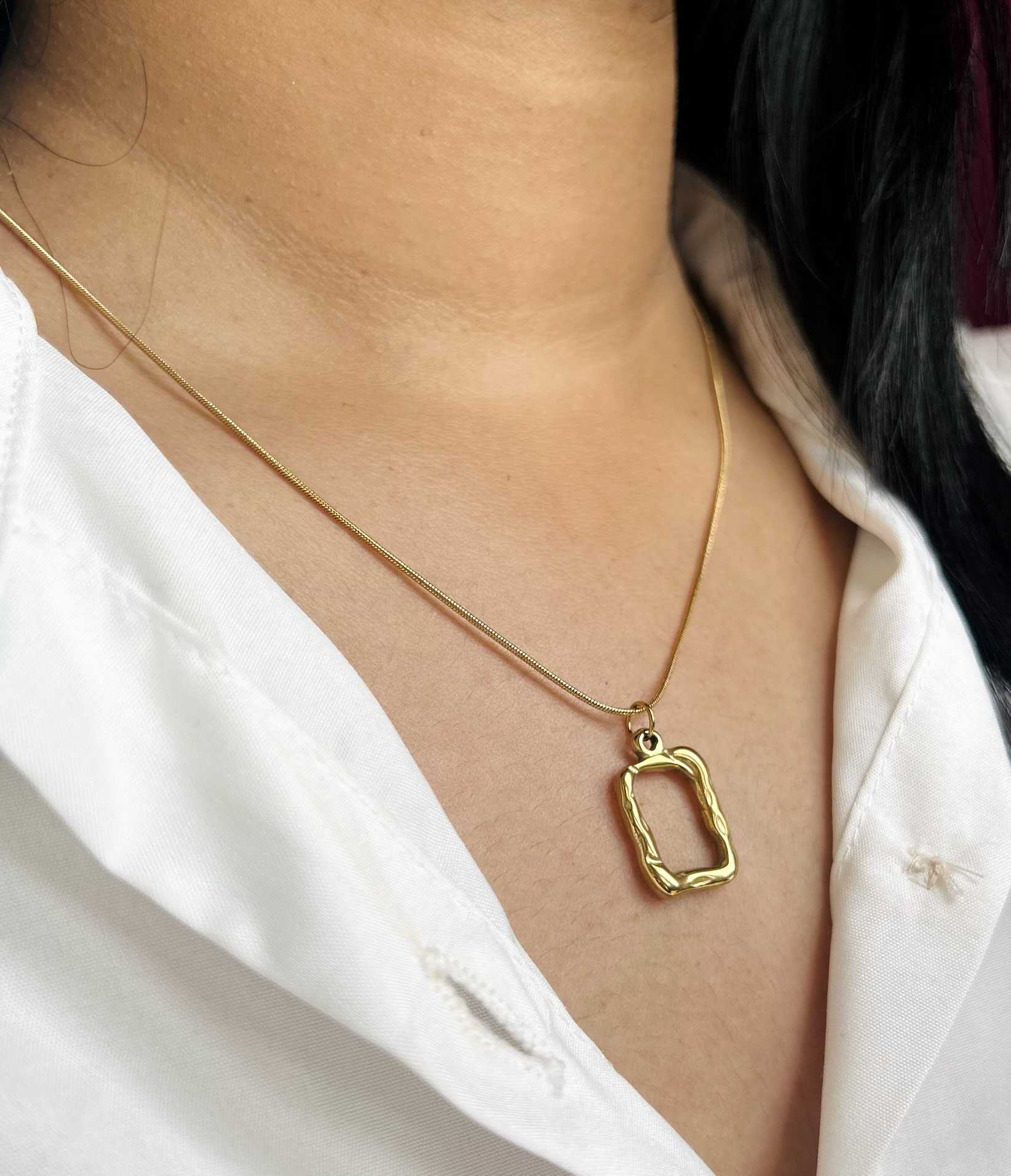 Gold Plated Layered Necklace Set