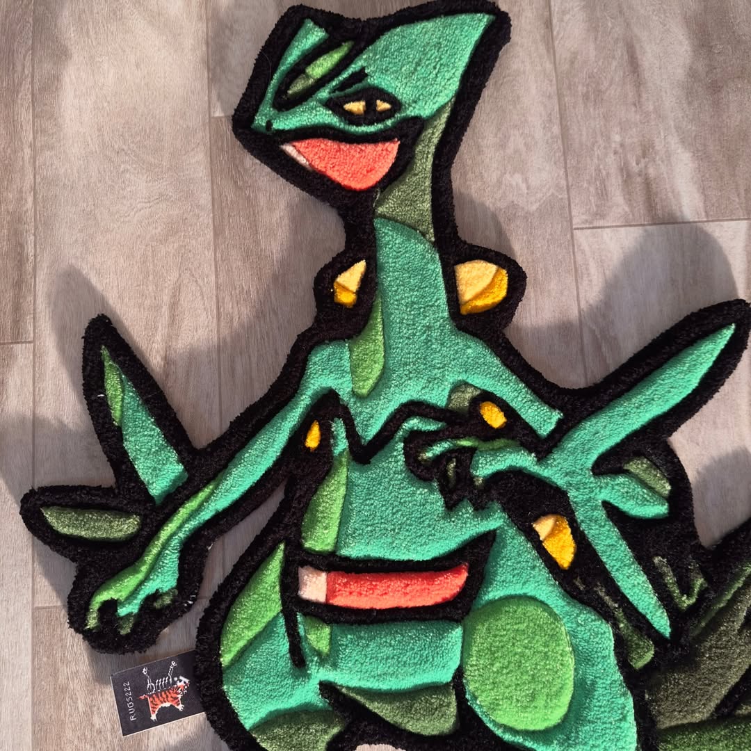 Custom Sceptile Rug – Pokémon Anime Carpet for Gamers & Collectors