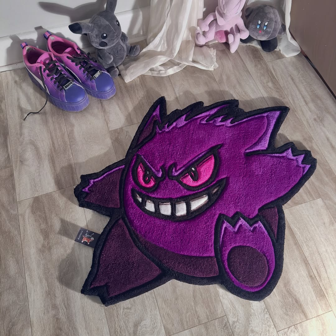 Custom Gengar Rug – Pokémon Anime Carpet for Gamers & Collectors