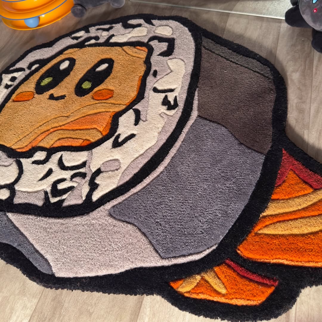Custom Cute Salmon Sushi Rug – Cute Japanese Food Carpet for Anime Lovers, Home Decor & Gamers