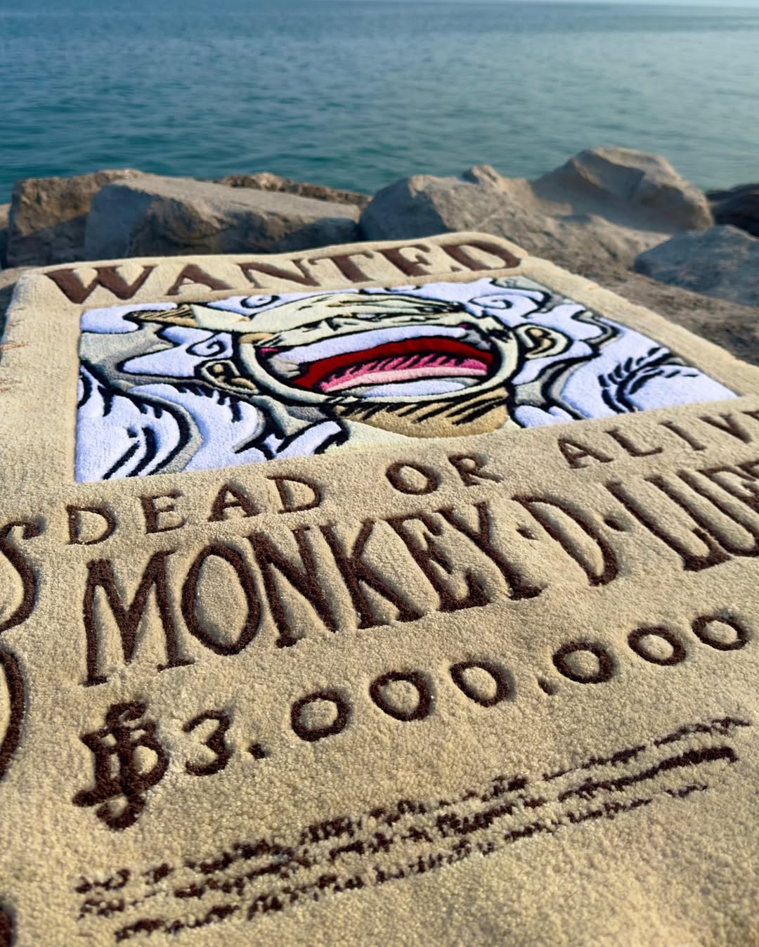 Custom Wanted Luffy Rug – One Piece Anime Carpet for Otaku, Gamers & Collectors