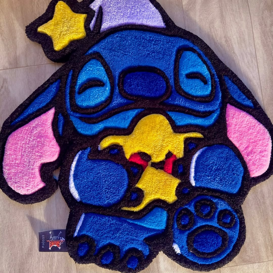 Custom Stitch Rug – Lilo & Stitch Disney Carpet for Fans, Gamers & Collectors