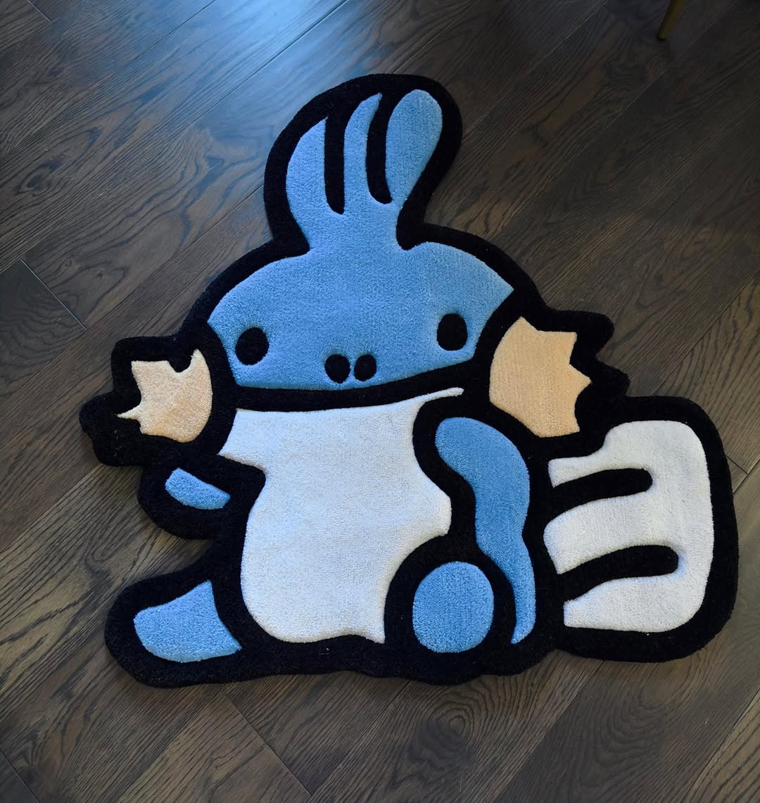 Custom Mudkip Rug – Cute Water-Type Pokémon Carpet for Collectors, Gamers & Anime Fans