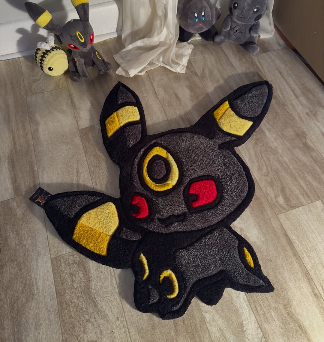 Custom Umbreon Rug – Pokémon Dark-Type Anime Carpet for Gamers, Otaku & Collectors