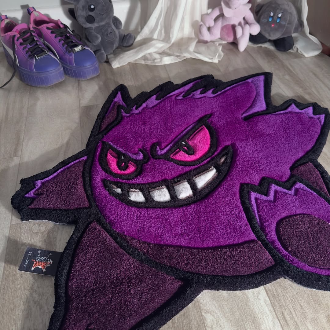 Custom Gengar Rug – Pokémon Anime Carpet for Gamers & Collectors