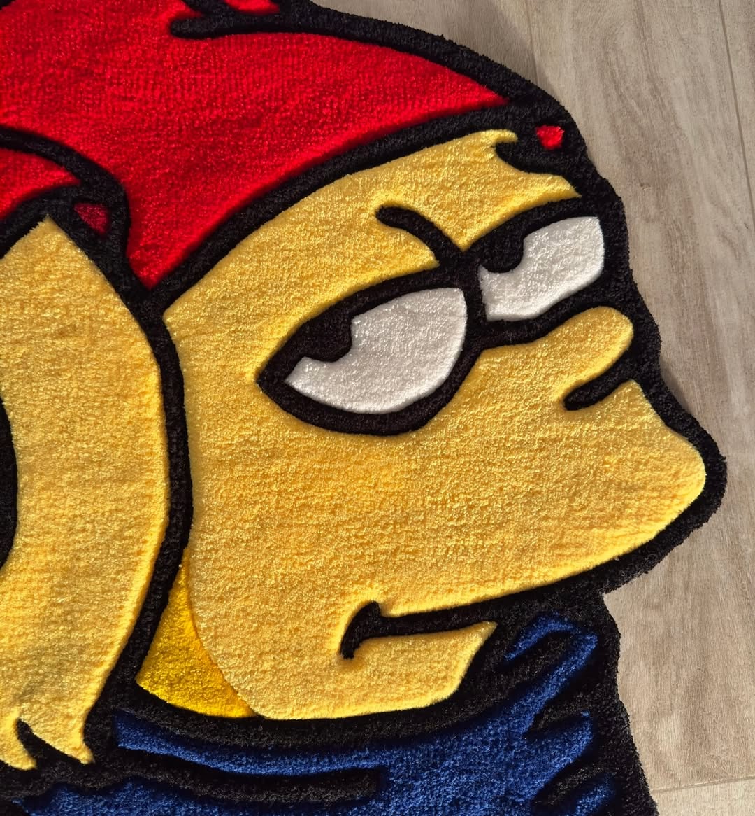 Custom Bart Simpson Rug – The Simpsons Anime-Style Carpet for Gamers, Collectors & Pop Culture Fans