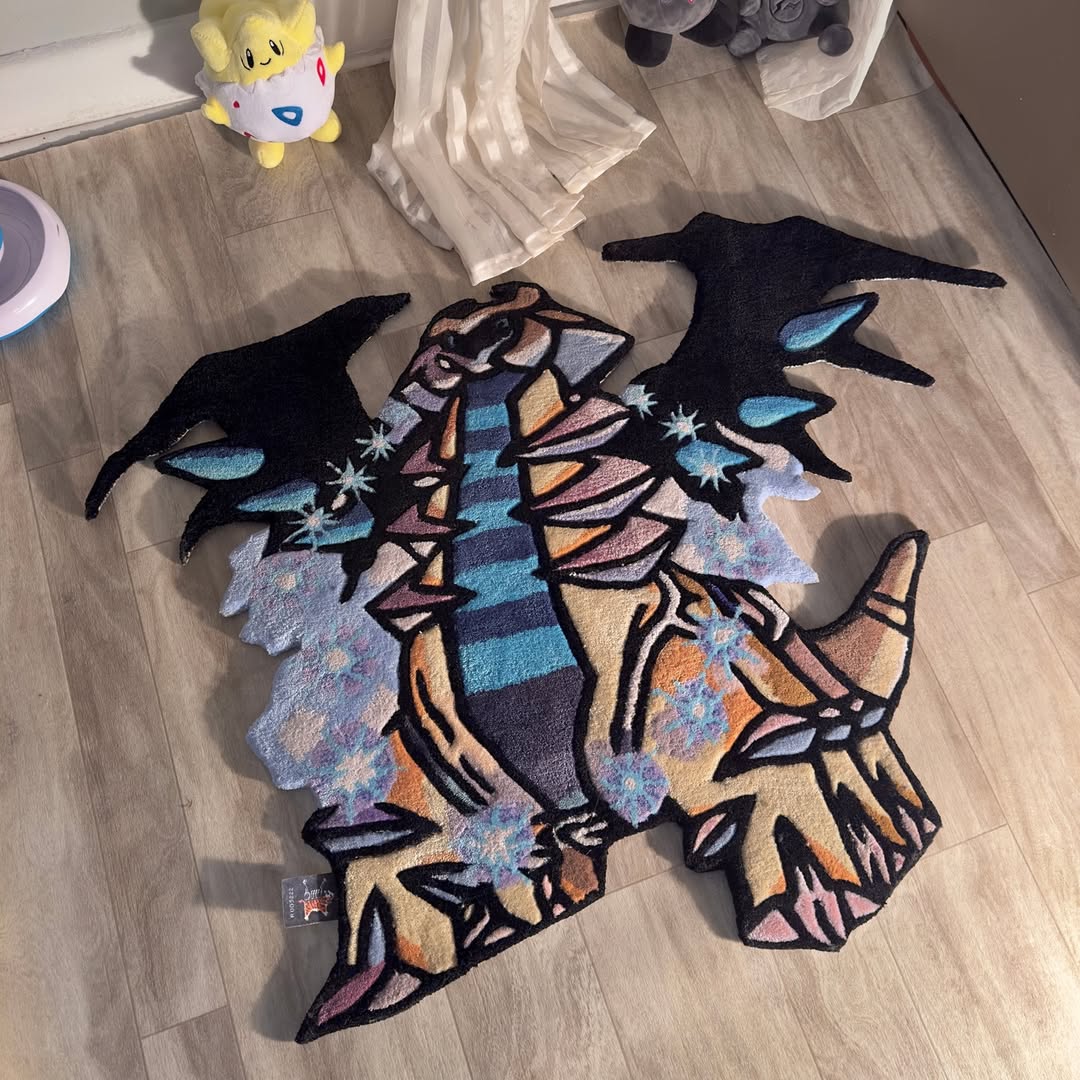 Custom Giratina Rug – Legendary Pokémon Anime Carpet for Collectors, Gamers & Otaku