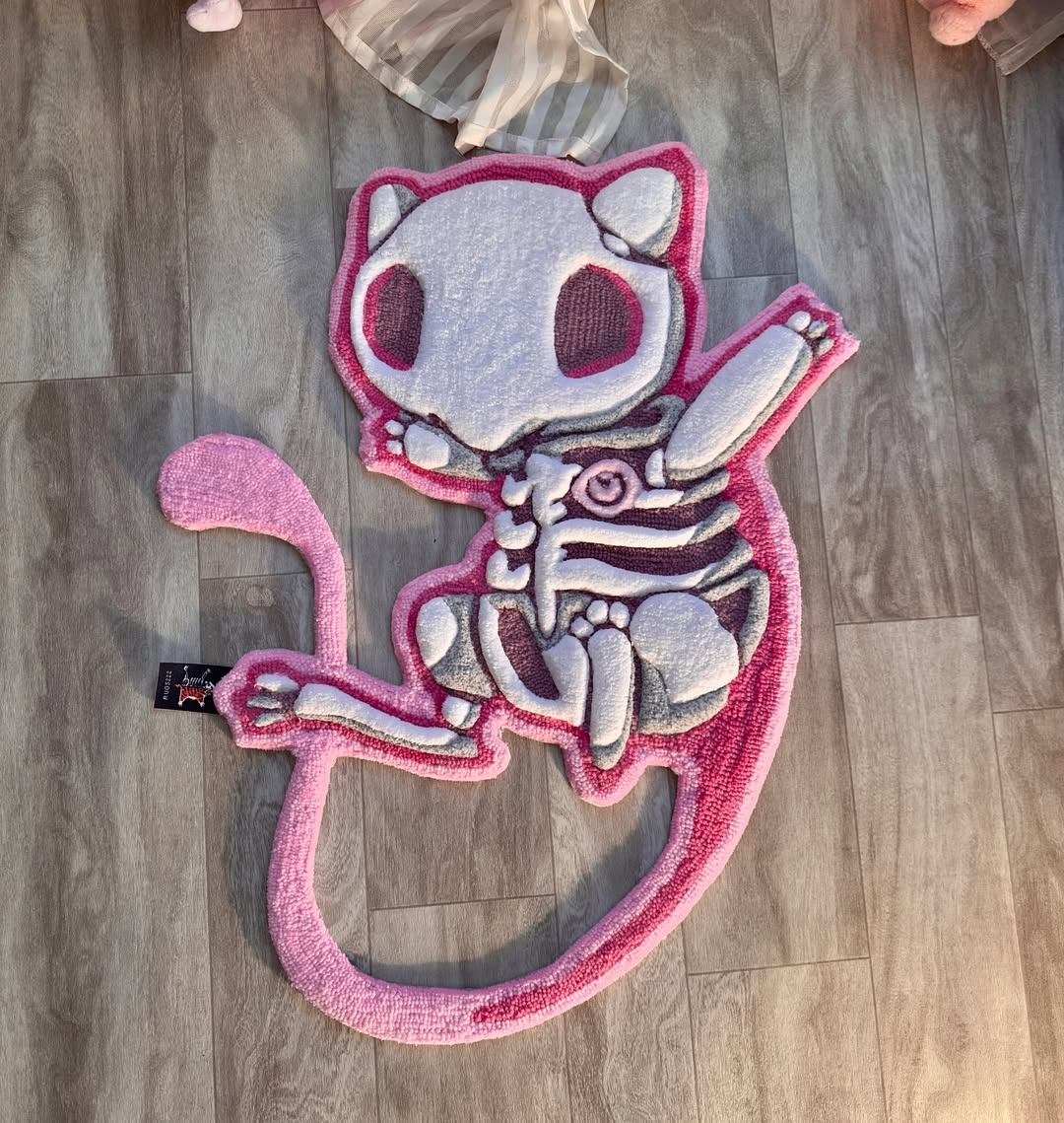 Custom Mew Rug – Legendary Pokémon Anime Carpet for Collectors, Gamers & Otaku
