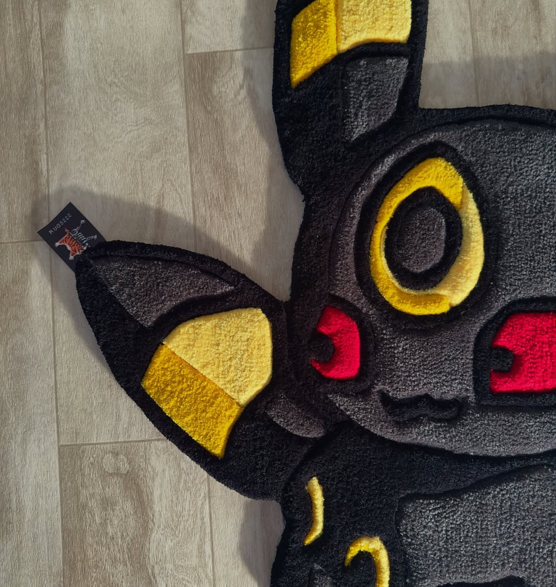 Custom Umbreon Rug – Pokémon Dark-Type Anime Carpet for Gamers, Otaku & Collectors