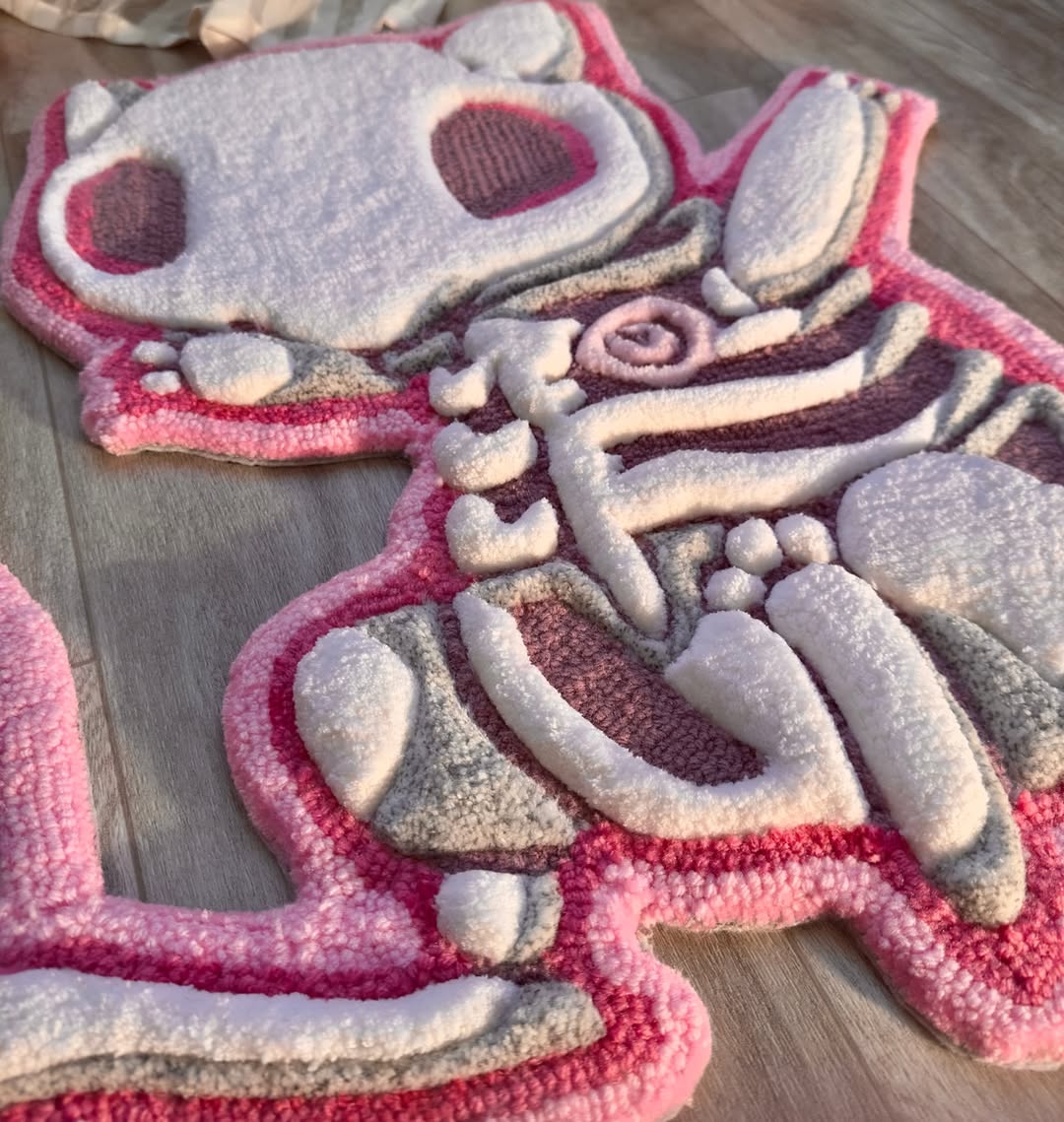 Custom Mew Rug – Legendary Pokémon Anime Carpet for Collectors, Gamers & Otaku