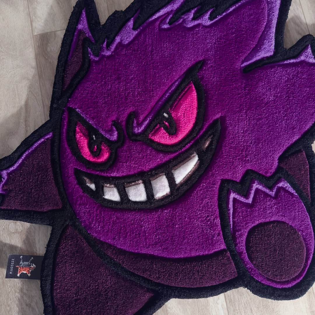 Custom Gengar Rug – Pokémon Anime Carpet for Gamers & Collectors