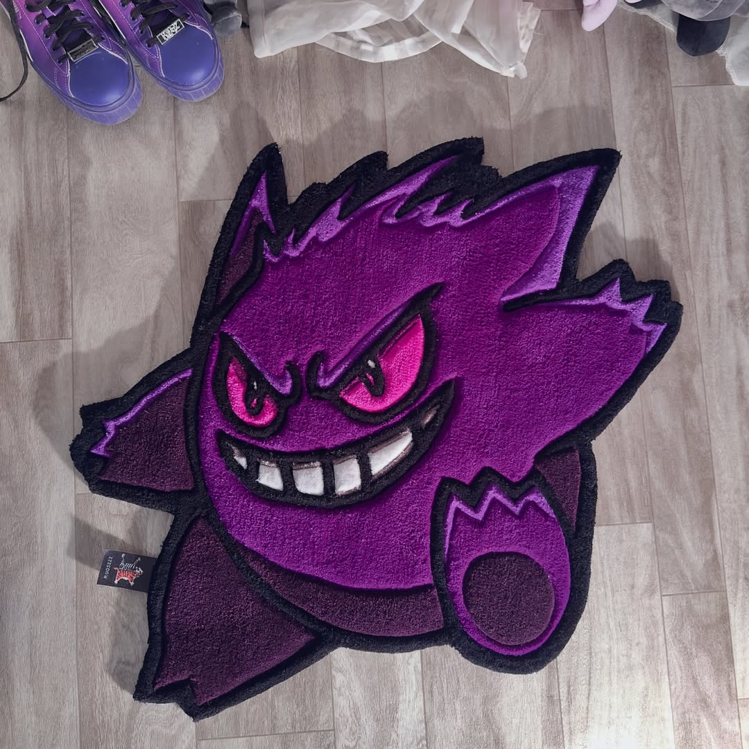 Custom Gengar Rug – Pokémon Anime Carpet for Gamers & Collectors